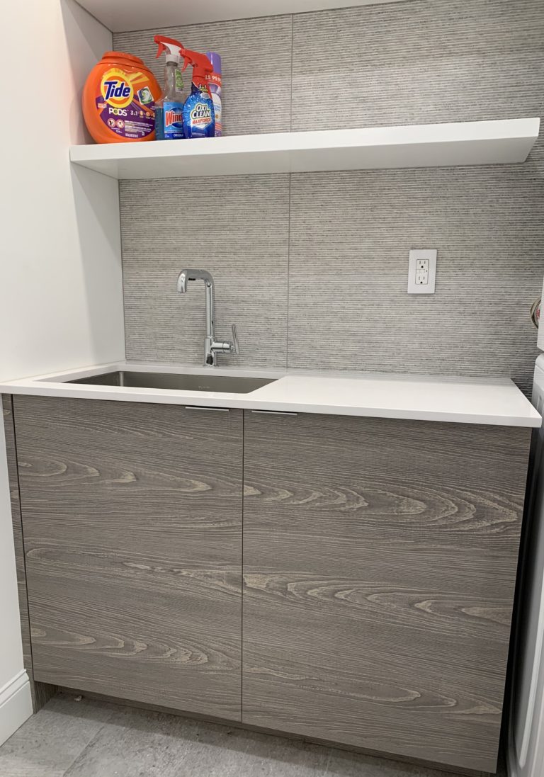 Laundry Room Custom Sink Cabinet