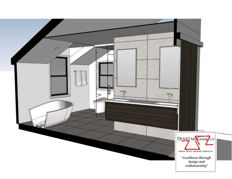 Master Bath Design Drawing