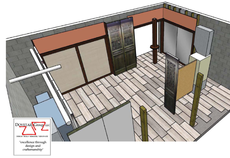 Antique Panels Design Drawing