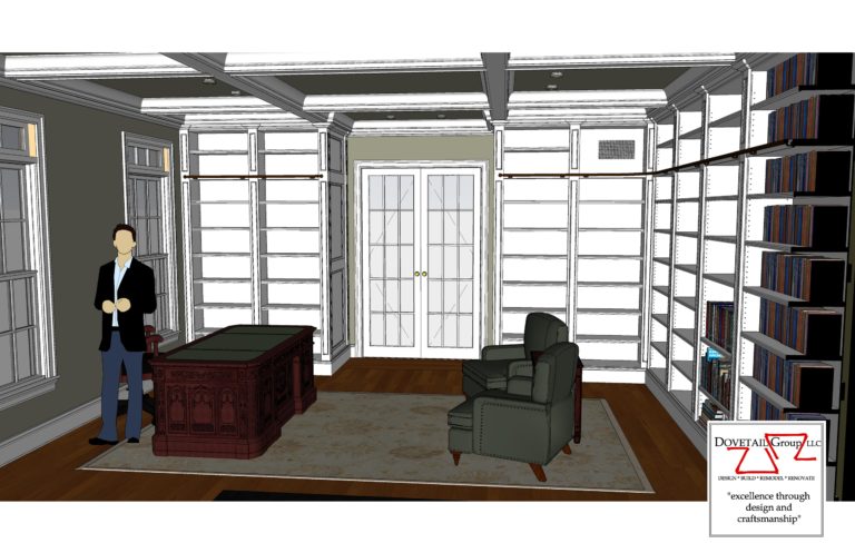 Library Renovation Design Drawing