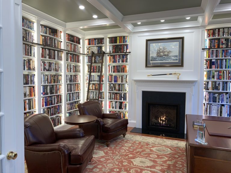 Library Fireplace