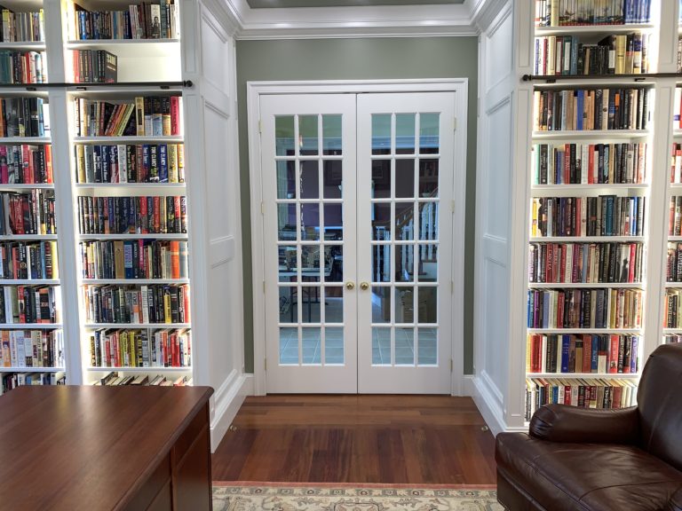 Library French Doors After Renovation