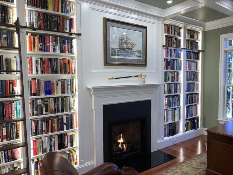 Library Fireplace