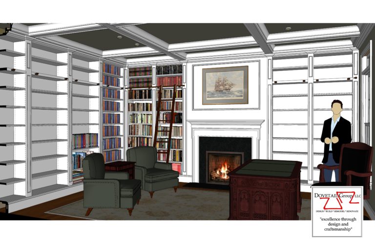 Library Project Design Drawing
