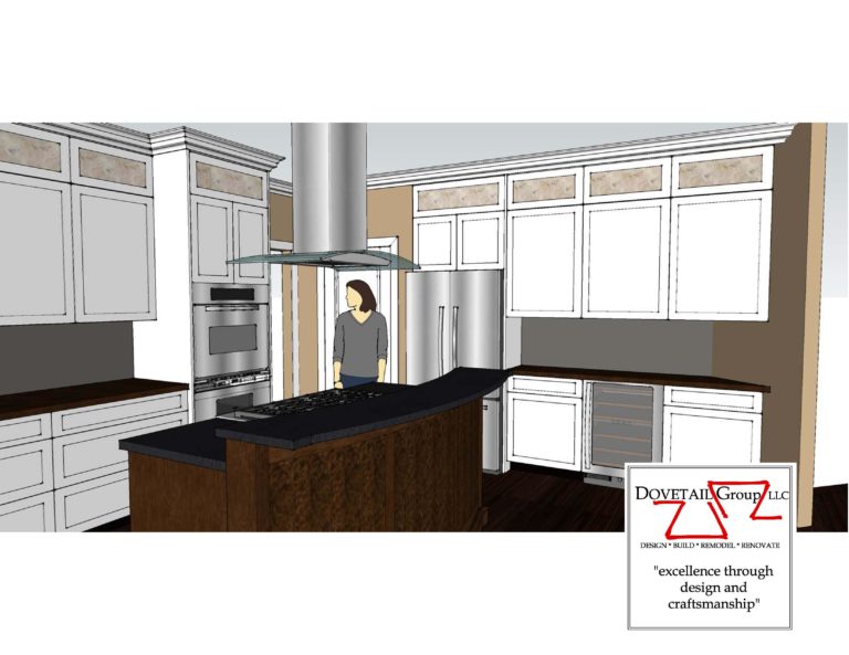 Custom Kitchen Renovation Design Drawing