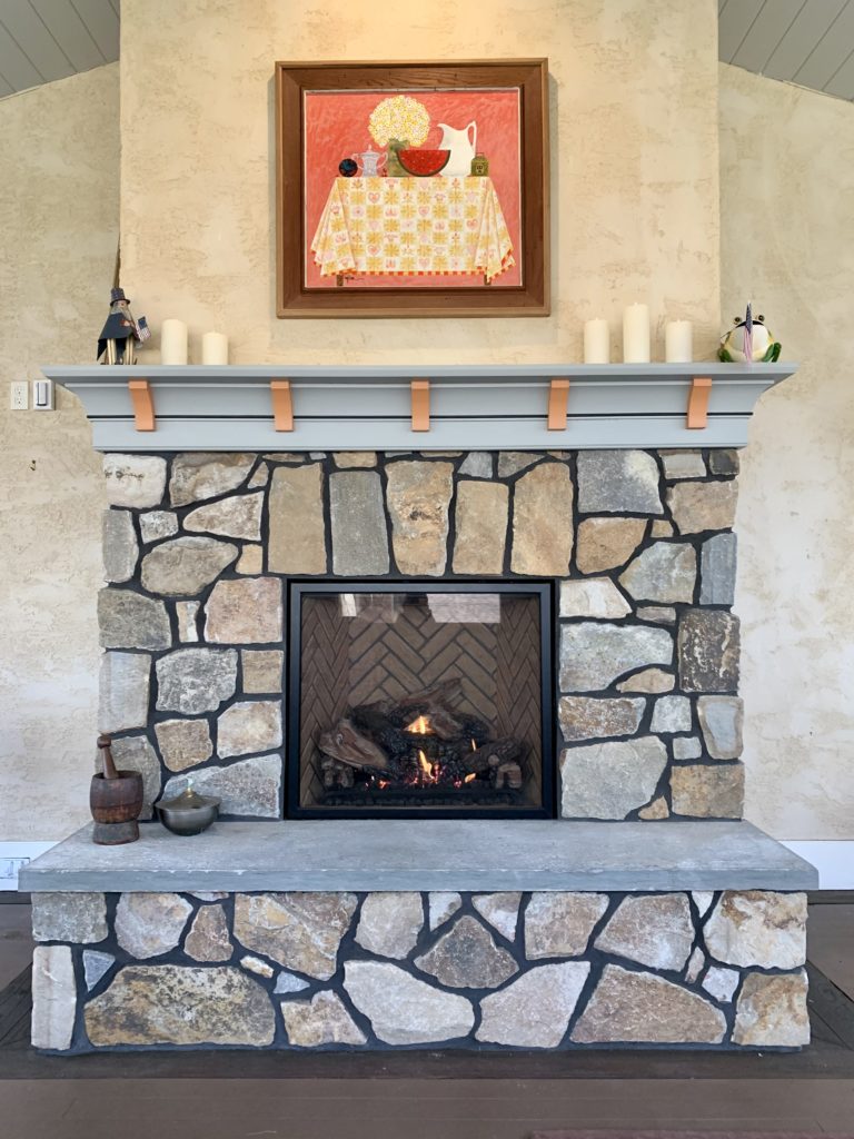 Stone Fireplace