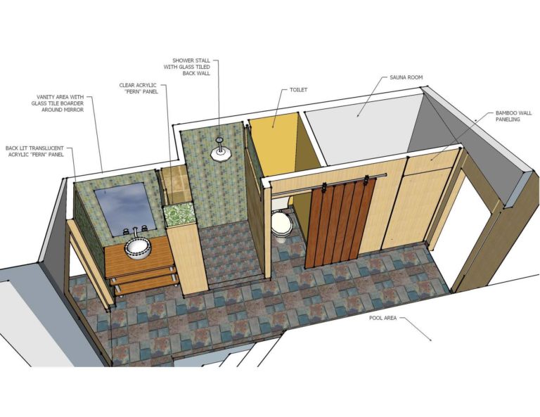 Bath Vanity Design Drawing