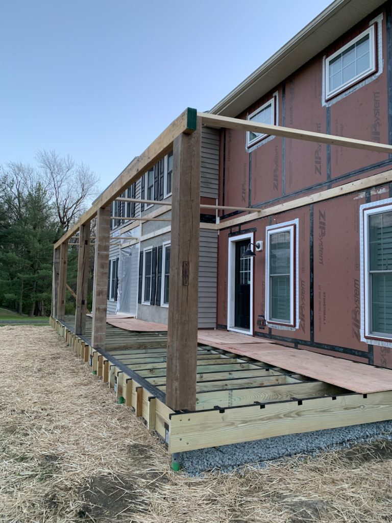 Building front porch