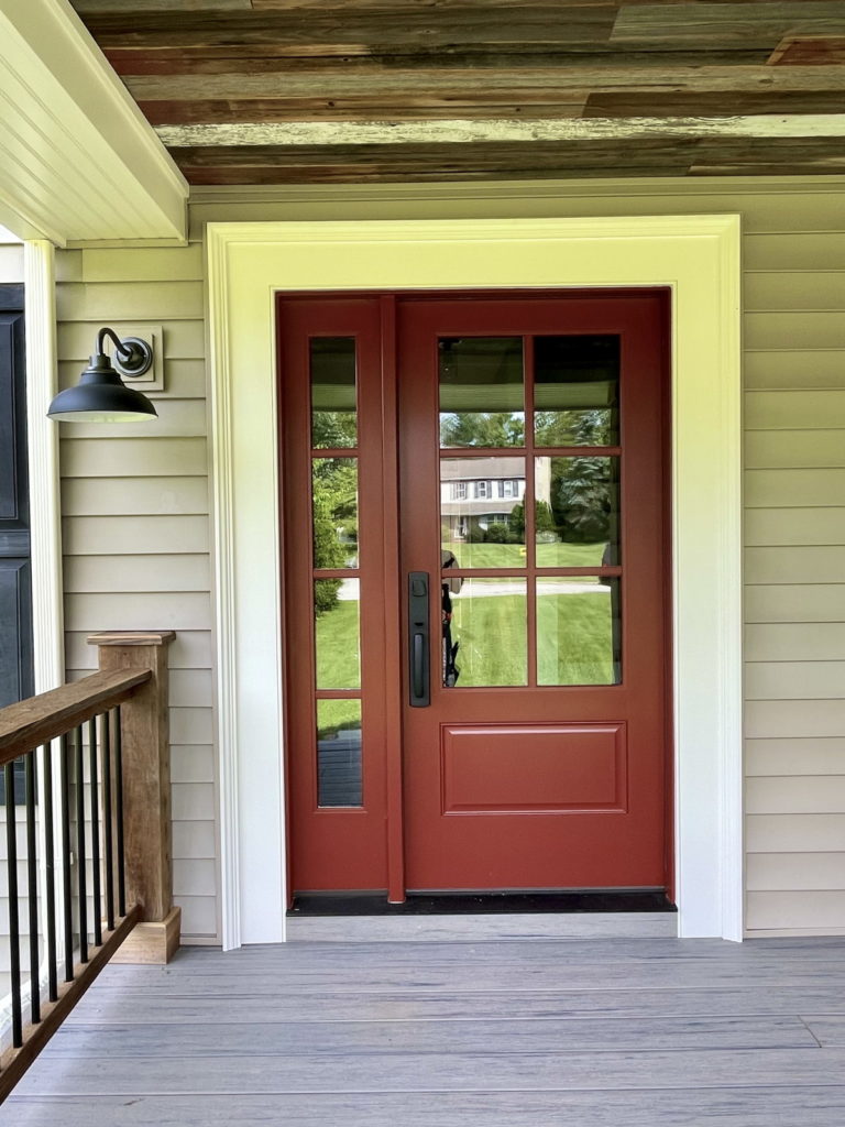 Door and porch