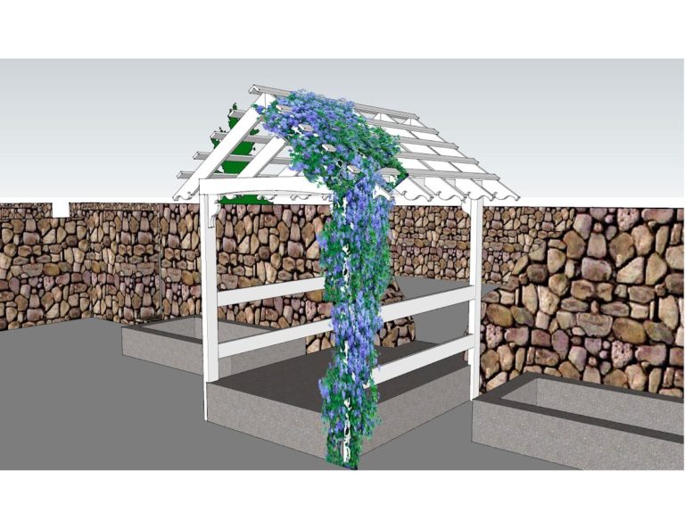 Garden Trellis Design Drawing