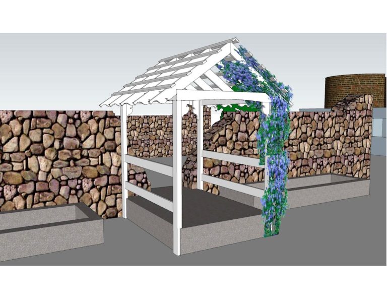 Garden Trellis Drawing