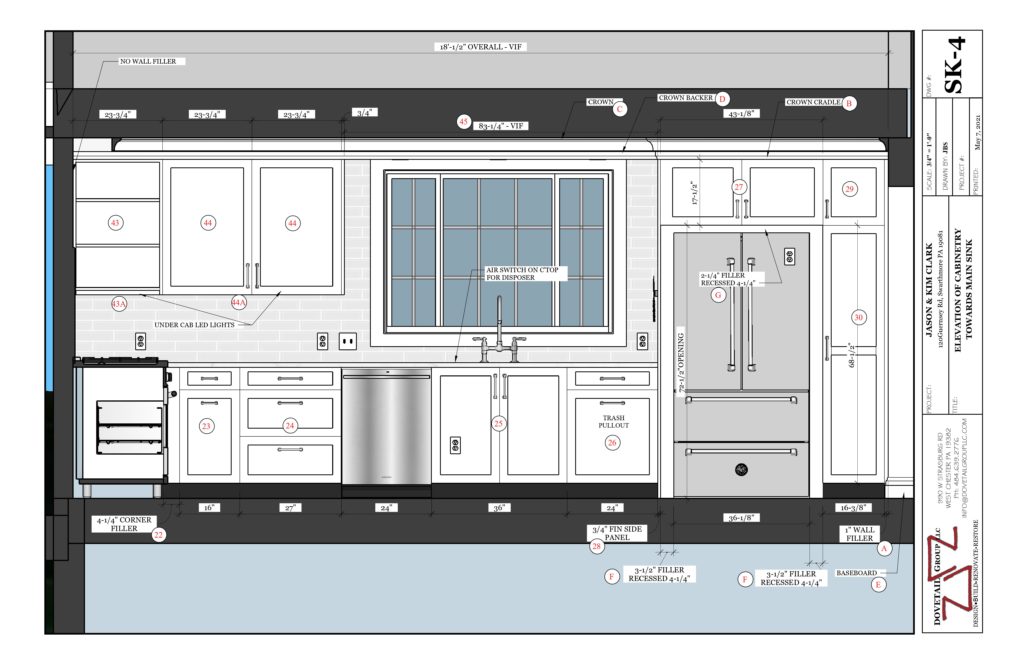 Kitchen Renovation Design Drawing 5