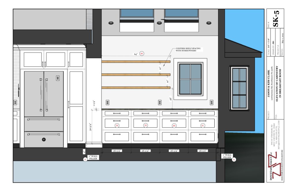 Kitchen Renovation Design Drawing 6