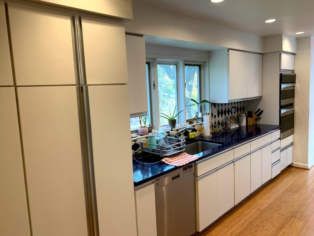 Kitchen cabinets before renovation