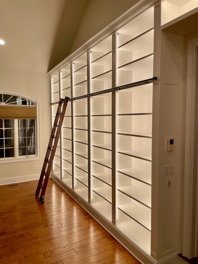 After Conservatory with Custom Bookcases