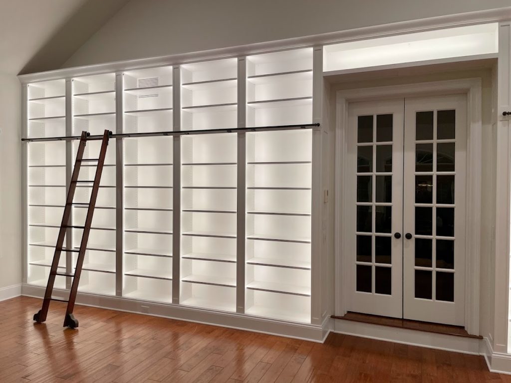 Conservatory with Custom Bookcases