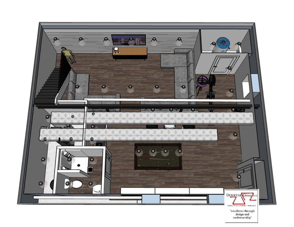 Gen Z Basement Makeover - Dovetail Group